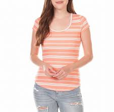 Ski, golf and casual wear for men, women and children. Love Joy Knit Top Coral Orange Size Medium M Junior Striped Ribbed 24 250 Ebay