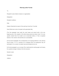 Find the few useful tips below that will help you write a warning letter or use our sample in doc and pdf format. 49 Professional Warning Letters Free Templates á… Templatelab