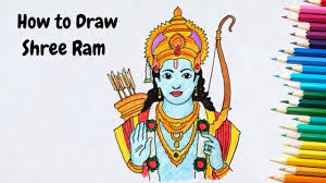 How To Draw Shree Rama Lord Rama Drawing Youtube This app has step by step tutorials that will teach you different drawings of lord ram and temple of lord ram in a simple & easy way. how to draw shree rama lord rama drawing