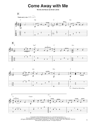 Come away with me on a bus come away where they can't tempt us with their lies. Come Away With Me By Norah Jones Solo Guitar Guitar Instructor