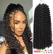 Amazing Offer On 14inch Passion Twist Hair 6 Packs Water Wave Crochet Braids Passion Twist Long Loose Curls Short Hair Twist Hairstyles Twist Braid Hairstyles