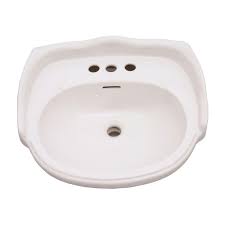 petite pedestal lavatory basin only