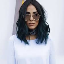 Dyeing dark hair without the use of bleach can help keep your hair safe from the damage of excessive bleaching. Untitled Blue Ombre Hair Hair Styles Hair Looks