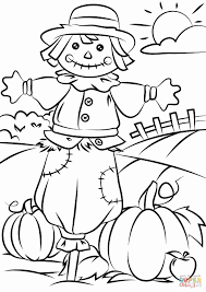 100 coloring pages for kids for a wonderful holiday halloween. Printable Scarecrow Coloring Page Elegant Autumn Coloring Sheets Vapha Scarecrow Coloring Pages Free Printable Fall Coloring Sheets Thanksgiving Coloring Pages