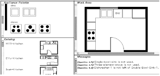 construct a kitchen floor plan