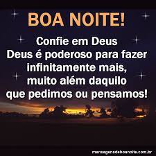 Boa Noite Confia Em Deus Mensagens De Reflexao