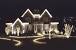 Multi Color Christmas Lights On House