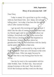 unexpected holidays a diary entry esl worksheet by englishyuc