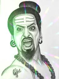 Sketch of an *Angry Aghori*