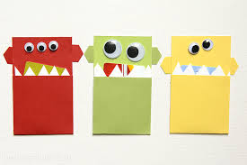 This is a nice way to be able to make them look that extra bit special and give them a personal touch with a quick and easy tutorial on how to make an origami gift card holder (wallet or envelope). Monster Gift Card Holders Tauni Everett