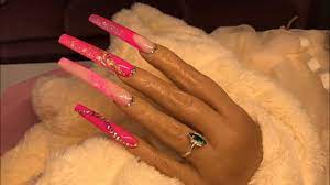 Check spelling or type a new query. Xxl Acrylic Nail Tutorial Hot Pink Acrylic Nails How To Do Extra Long Acrylic Nails Glitterbels Youtube