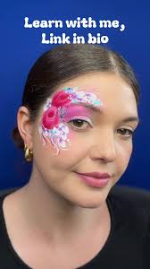 Rose side design face paint tutorial 🌹 Roses have always been a challenge  however recently with a bit of practice and the perfect small slanted flat  brush @essentialsbysamanthahelen I have learned to ...