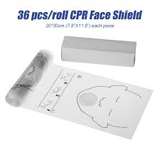 Shop with afterpay on eligible items. 36 Pcs Roll Cpr Shield With One Way Valve Cpr Face Masks For Cpr Training