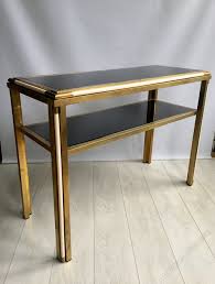 A clean lined sofa table from paris by pierre vandel. Antiques Atlas Vintage Italian Brass Console Table