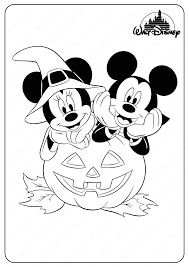 These alphabet coloring sheets will help little ones identify uppercase and lowercase versions of each letter. Minnie Mickey Halloween Coloring Pages Mickey Coloring Pages Mickey Mouse Coloring Pages Free Halloween Coloring Pages
