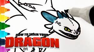Kids love how to train your dragon coloring sheets regardless of age. Night Fury Coloring Pages For Kids How To Train Your Dragon Httyd Youtube