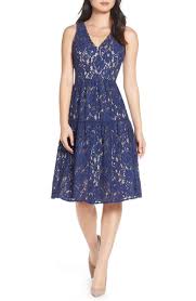 Eliza J Lace Fit Flare Dress Nordstrom Trendy Cocktail Dresses Flare Dress Dresses With Leggings