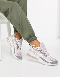 Nike Air Max 270 React Pink And Grey Trainers Asos In 2020 Nike Air Max Sneakers Nike Air Max Nike Air