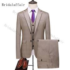 ¡los diseños para el auténtico mini invitados perfectos: Kuson Conjunto De Traje Formal A Cuadros Para Hombre Traje De Boda Para Novio Color Caqui Azul Morado A La Moda Informal Conjunto De Tres Piezas 2020 Trajes Aliexpress