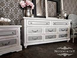 In small bedroom, you may have to get creative with furniture. Hollywood Regency White And Silver Metallic Buffet Dresser Changing Table Nursery Dining Room Bedro Furniture Furniture Makeover Distressed White Dresser