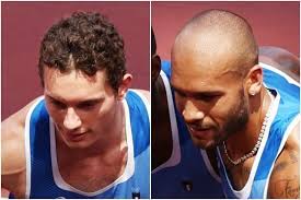 Jacobs later won a second gold medal in the 4×100 metres as part of the italian relay team, along with lorenzo patta, fausto desalu and filippo tortu. K0w2m5zxaay4im