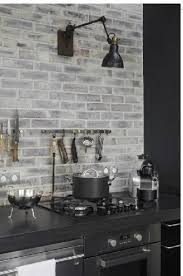 No Range Hood Light Fixture Over Stove Brick Kitchen Brick Backsplash White Wash Brick
