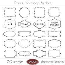 Frame Photoshop Brushes Square Border Frame Digital Scrapbook Photo Frame Stamp Wedding Invitations B Clip Art Borders Baby Shower Greeting Cards Frame Clipart