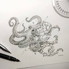 Intricate drawings of wild animals fused with geometric shapes. Geometric Beasts Intricate Drawings Beautifully Fusing Together Animals And Geometric Shapes