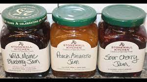 No minimums, no hidden charges. Stonewall Kitchen Jam Wild Maine Blueberry Peach Amaretto And Sour Cherry Review Youtube