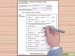 You will need the following: How To Change Your Name In Missouri With Pictures Wikihow