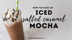 Today i'm sharing a fun way to make a regular mocha a bit more interesting by making it a salted caramel iced mocha! Iced Salted Caramel Mocha Recipe Coffeesphere