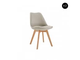 Codes promo, ventes flash, livraison offerte, trouvez le produit de vos rêves à prix réduit ! Lot De 2 Chaises En Tissu Arial Bobochic
