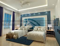 غرفة نوم بسريرين مودرن بالوان جذابة Home Decor Home Furniture