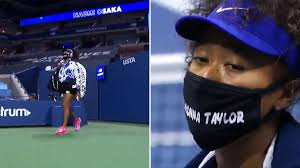 Open to raise awareness against police brutality and social injustice. Naomi Osaka Wears Mask Bearing Breonna Taylor S Name At Us Open I Have Seven Masks Eurosport
