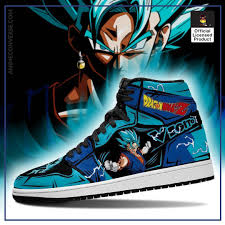 These are the officially licensed dragon ball z sneakers available from heredia clothing in mexico. Vegito Blue Dragon Ball Z Jordan Sneakers Anime Converse
