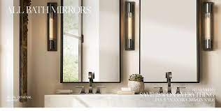 Allied brass frameless oval tilt mirror with beveled edge in oil rubbed bronze. Bath Mirrors Rh
