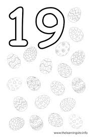 Number Nineteens 19 Coloring Pages Coloring Pages Numbers Preschool Math Activities Preschool Kids Worksheets Preschool