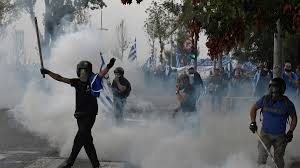 The latest breaking news, comment and features from the independent. Tear Gas As Protesters Clash With Police In Thessaloniki Chanting Macedonia Is Greece Photos Rt World News
