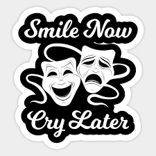 Smile now cry later drama mask, brownpride.com, welcome to brown pride forums by digital aztlan studios. Smile Now Cry Later Chicano Sticker Teepublic