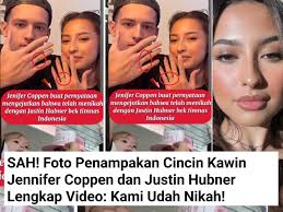 SAH! Foto Penampakan Cincin Kawin Jennifer Coppen dan Justin Hubner Lengkap  Video: Kami Udah Nikah!  https://www.leslarr.my.id/2025/09/sah-foto-penampakan-cincin-kawin.html