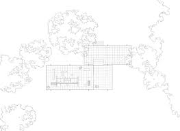 The conceptual project includes a roof covered in plants and solar panels and a natural swimming pool on the property. The Farnsworth House Mies Van Der Rohe Archeyes