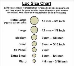 Loc Size Chart In 2019 Natural Hair Styles How To Make