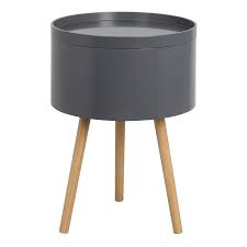 Enjoy free shipping on most stuff, even big stuff. Storage Tray Side Table Dark Grey Homebase