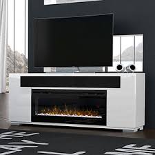 Black And White Fireplace Tv Stand The Harper Infrared Electric Fireplace Entertainment Center In Birch Cs 26mm Bir Features Solid Construction With A Classic Design And Powder Coated Steel Bas