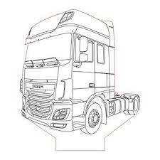 Kleurplaten vrachtwagens kleurplaten vrachtwagens man auto. Daf Xf 106 Truck 3d Illusion Lamp Plan Vector File For Laser And Cnc 3bee Studio 3d Illusion Lamp 3d Illusions Cool Car Drawings