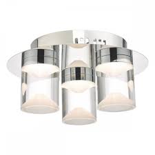 Luxury & modern designer chrome finished ceiling lights will transform your room in a practical yet modern way. Dar Susa Sus5350 Ip44 Polished Chrome Flush Ceiling Light