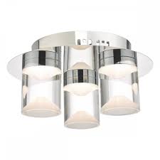 Depending on your light fixtures, you can create an various materials can make up the base of a flush mount light, the shade, and other components. Dar Susa Sus5350 Ip44 Polished Chrome Flush Ceiling Light