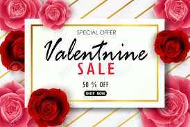Floradoor is a trusted online florist to buy valentine's flowers across egypt. Valentines Day Sale Background With Roses Flowers And Text Stock Photo Picture And Royalty Free Image Image 95989006