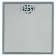 Besides tracking your progress, weighing yourself regularly can help you. Taylor Digital Glass Bathroom Scale With Silver Grey Finish Walmart Com Walmart Com