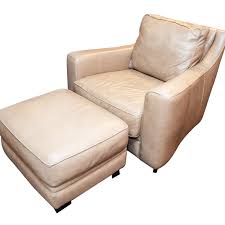 Leather reclining chair ottoman rocking chair with ottoman modern comfortable living room leather relax reclining leisure rocking chair there are 600 suppliers who sells leather reclining chair and ottoman on alibaba.com, mainly located in asia. Sofa Express Tan Leather Armchair And Ottoman Ebth